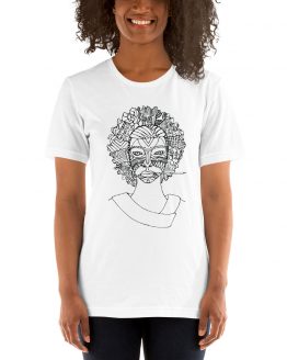 afro-Pattern-line-work-Tee 01_Front_Womens-2_White